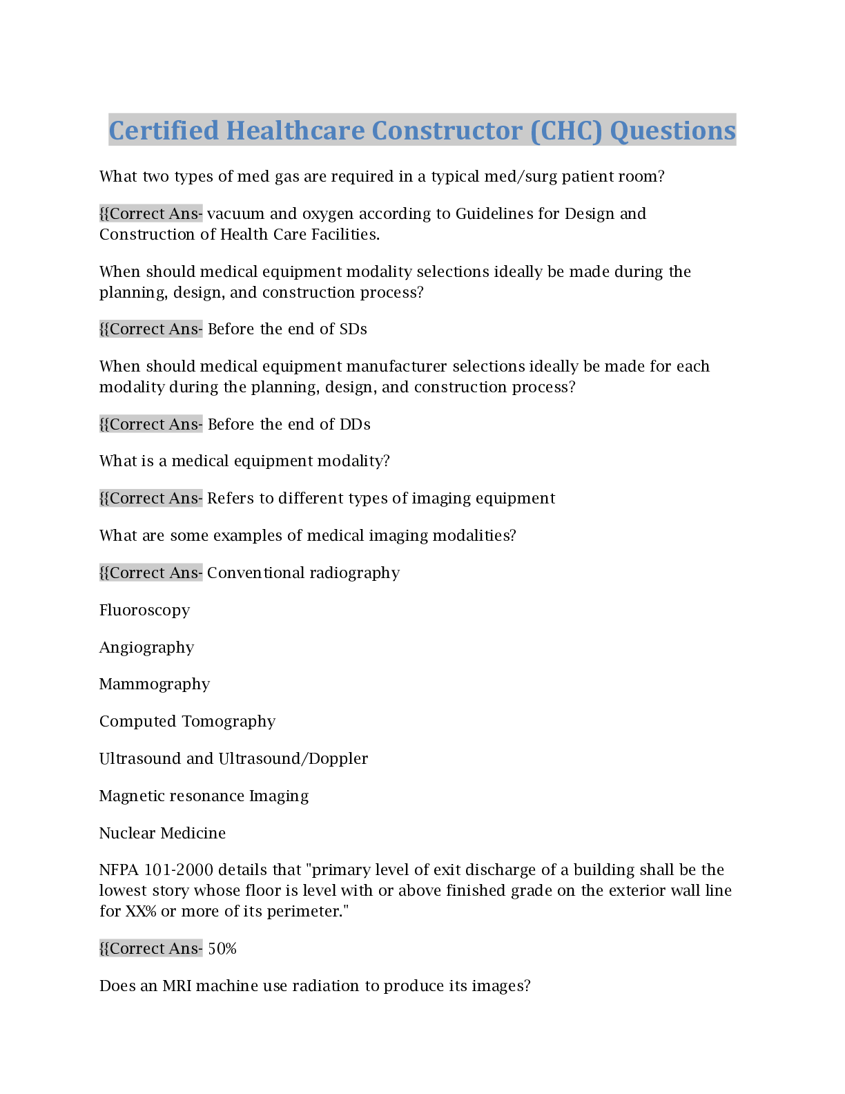 Preview image for Certified Healthcare Constructor (CHC)